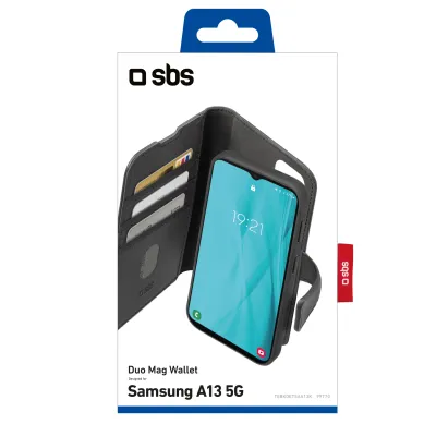 SBS - Puzdro Duo Mag Wallet pre Samsung Galaxy A13 5G/A04s, čierna