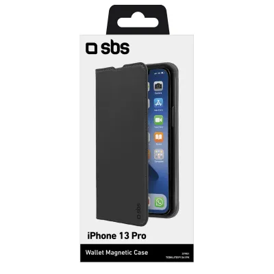 SBS - Puzdro Book Wallet Lite pre iPhone 13 Pro, čierna