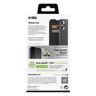 SBS - Puzdro Book Wallet Lite pre iPhone 14 Pro, čierna