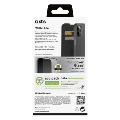 SBS - Puzdro Book Wallet Lite pre iPhone 14 Pro Max, čierna