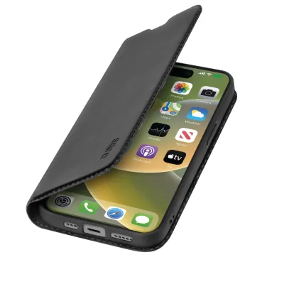 SBS - Puzdro Book Wallet Lite pre iPhone 15 Plus, čierna