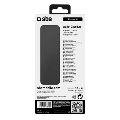 SBS - Puzdro Book Wallet Lite pre iPhone 11 Pro, čierna