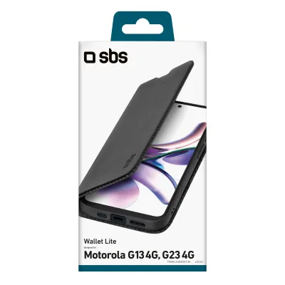 SBS - Puzdro Book Wallet Lite pre Motorola Moto G13, čierna