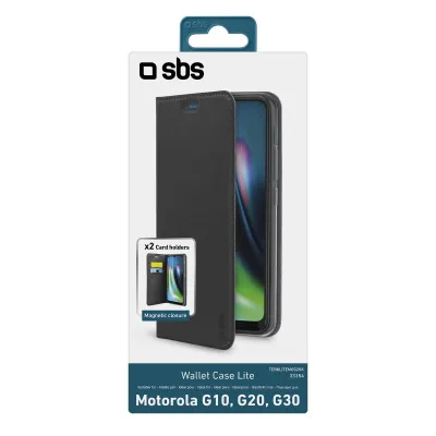 SBS - Puzdro Book Wallet Lite pre Motorola Moto G30/G20/G10, čierna