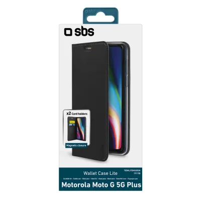SBS - Puzdro Book Wallet Lite pre Motorola Moto G 5G Plus, čierna