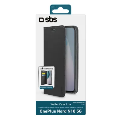 SBS - Puzdro Book Wallet Lite pre OnePlus Nord N10 5G, čierna