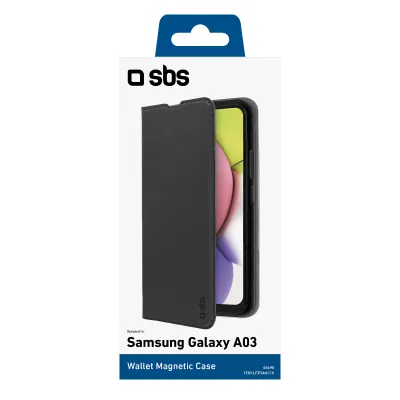 SBS - Puzdro Book Wallet Lite pre Samsung Galaxy A03, čierna