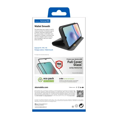 SBS - Puzdro Book Wallet Lite pre Samsung Galaxy A05 4G, čierna