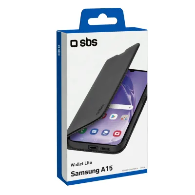 SBS - Puzdro Book Wallet Lite pre Samsung Galaxy A15 5G, čierna