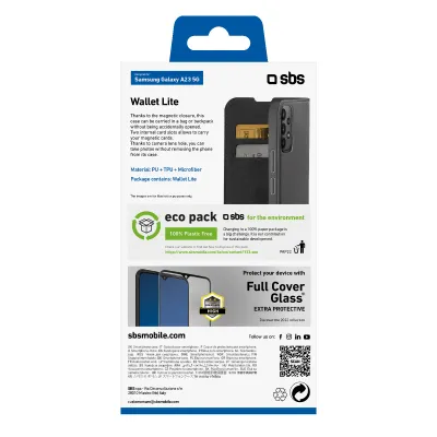 SBS - Puzdro Book Wallet Lite pre Samsung Galaxy A23 5G, čierna