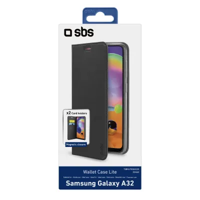 SBS - Puzdro Book Wallet Lite pre Samsung Galaxy A32 5G, čierna