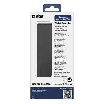 SBS - Puzdro Book Wallet Lite pre Samsung Galaxy A42 5G, čierna