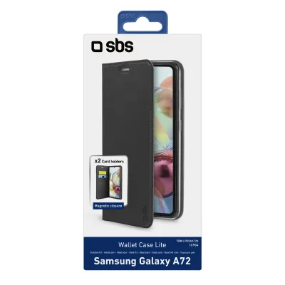 SBS - Puzdro Book Wallet Lite pre Samsung Galaxy A72, čierna