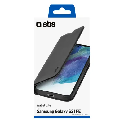 SBS - Puzdro Book Wallet Lite pre Samsung Galaxy S21 FE, čierna