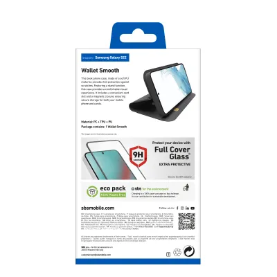 SBS - Puzdro Book Wallet Lite pre Samsung Galaxy S22, čierna