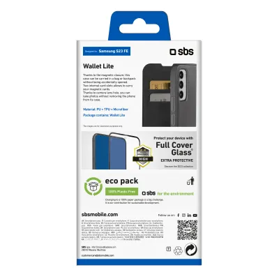 SBS - Puzdro Book Wallet Lite pre Samsung Galaxy S23 FE, čierna
