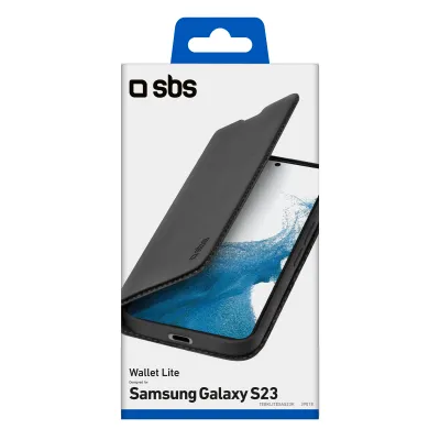 SBS - Puzdro Book Wallet Lite pre Samsung Galaxy S23, čierna