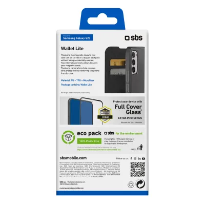 SBS - Puzdro Book Wallet Lite pre Samsung Galaxy S23, čierna