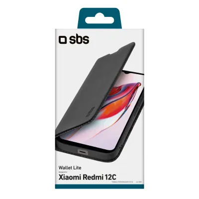 SBS - Puzdro Book Wallet Lite pre Xiaomi Redmi 12C, čierna
