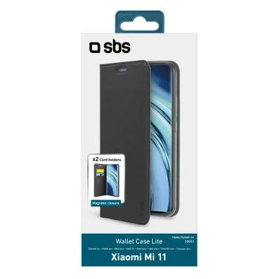 SBS - Puzdro Book Wallet Lite pre Xiaomi Mi 11, čierna