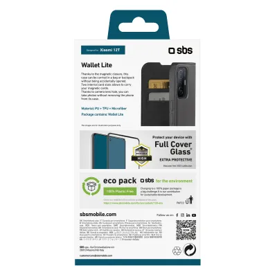 SBS - Puzdro Book Wallet Lite pre Xiaomi 12T Pro/12T, čierna