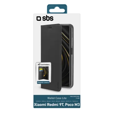 SBS - Puzdro Book Wallet Lite pre Xiaomi Poco M3, čierna