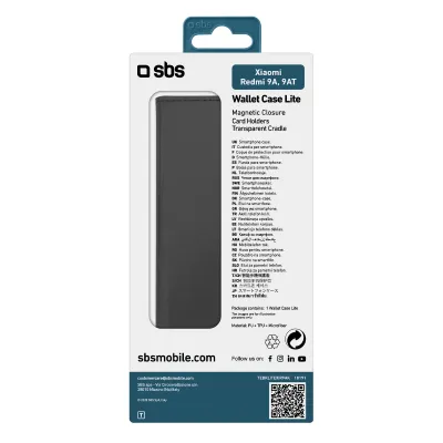 SBS - Puzdro Book Wallet Lite pre Xiaomi Redmi 9A/9AT, čierna