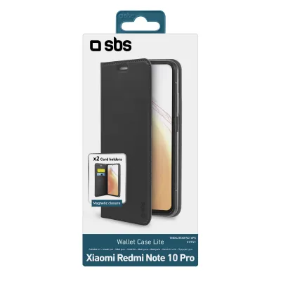 SBS - Puzdro Book Wallet Lite pre Xiaomi Redmi Note 10 Pro, čierna