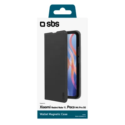 SBS - Puzdro Book Wallet Lite pre Xiaomi Redmi Note 11 4G/Poco M4 Pro 5G, čierna