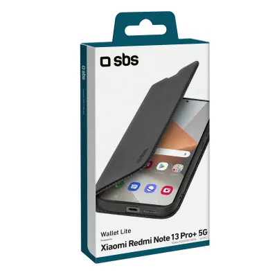 SBS - Puzdro Book Wallet Lite pre Xiaomi Redmi Note 13 Pro+, čierna