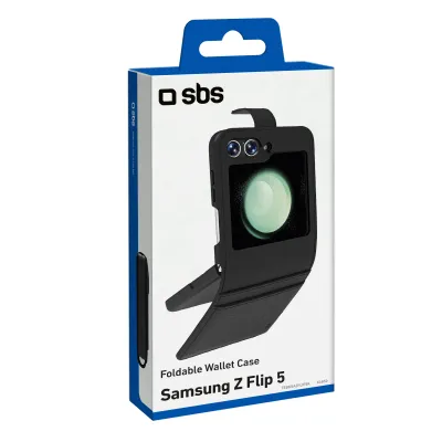 SBS - Puzdro Book Wallet pre Samsung Galaxy Z Flip5, čierna