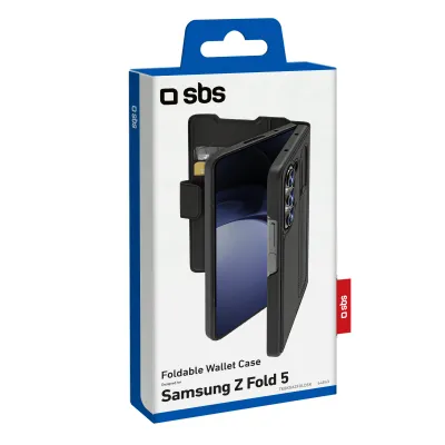 SBS - Puzdro Wallet pre Samsung Galaxy Z Fold5, čierna