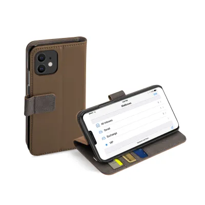 SBS - Puzdro Book Wallet pre iPhone 12 mini, hnedá