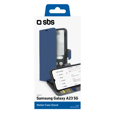 SBS - Puzdro Book Wallet Stand pre Samsung Galaxy A23 5G, modrá