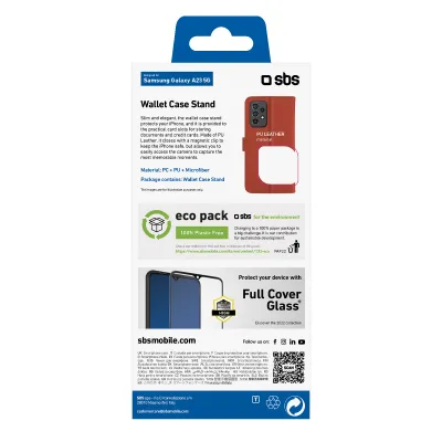 SBS - Puzdro Book Wallet Stand pre Samsung Galaxy A23 5G, červená