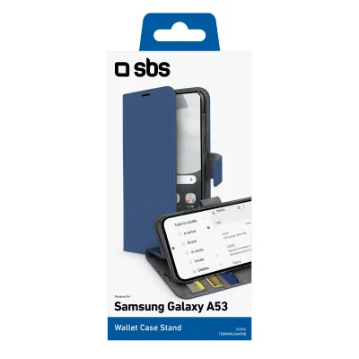 SBS - Puzdro Book Wallet Stand pre Samsung Galaxy A53 5G, modrá