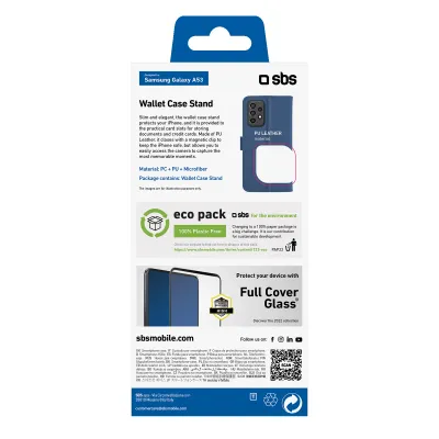 SBS - Puzdro Book Wallet Stand pre Samsung Galaxy A53 5G, modrá