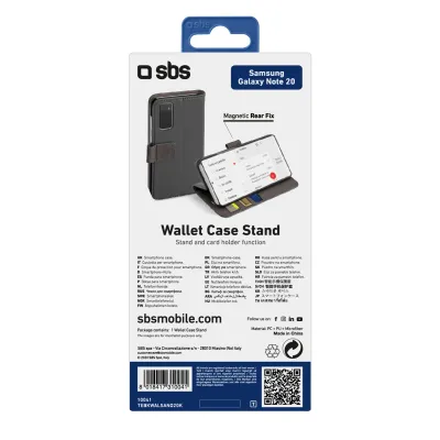 SBS - Puzdro Book Wallet pre Galaxy Note20, čierna