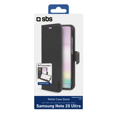 SBS - Puzdro Book Wallet pre Galaxy Note20 Ultra, čierna
