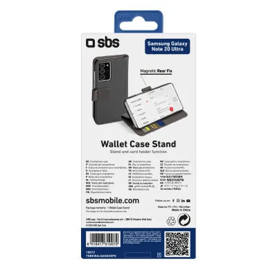 SBS - Puzdro Book Wallet pre Galaxy Note20 Ultra, čierna