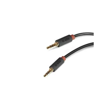 SBS - AUX kábel 3.5mm jack, 1,5 m, červená