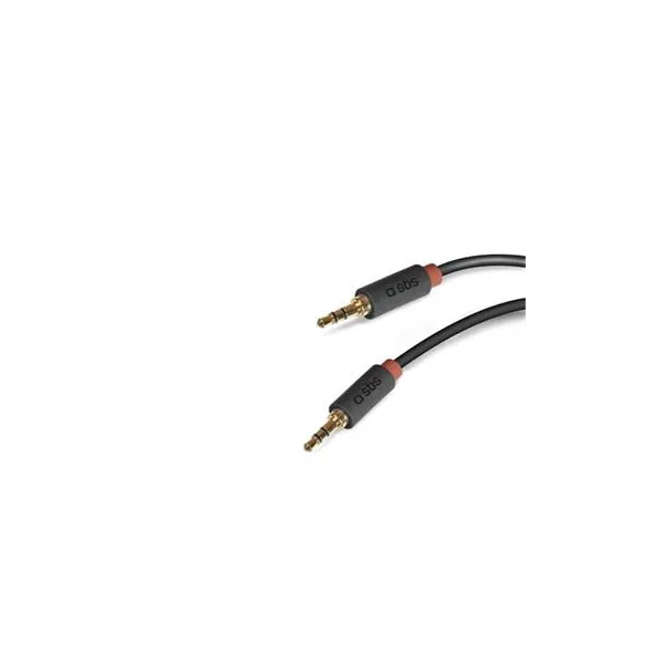 SBS - AUX kábel 3.5mm jack, 1,5 m, červená