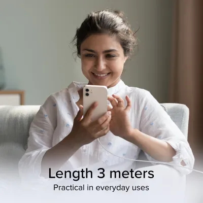SBS - Kábel USB-C/USB-C, 240 W, Power Delivery, 3 m, biela