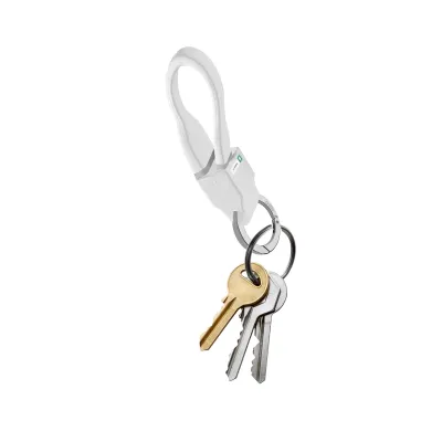 SBS - Kábel USB-A/MFI Lightning, 10 W, s funkciou kľúčenky, 12 cm, biela