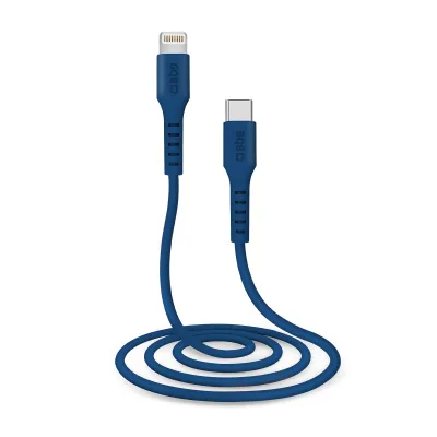 SBS - Kábel USB-C/MFI Lightning, 5 W, 1 m, modrá