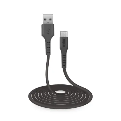 SBS - Kábel USB-A/Micro USB, 5 W, 3 m, čierna