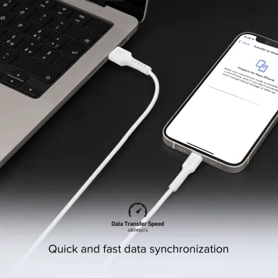 SBS - Kábel USB-C/USB-A, 1 m, biela