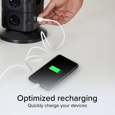 SBS - Kábel USB-C/USB-A, 1 m, biela