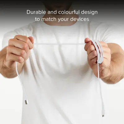 SBS - Kábel USB-C/USB-A, 18 W, 1,5 m, biela