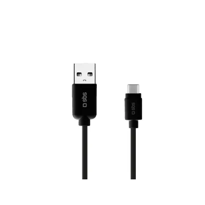 SBS - Kábel USB-C/USB-A, 18 W, 1,5 m, čierna